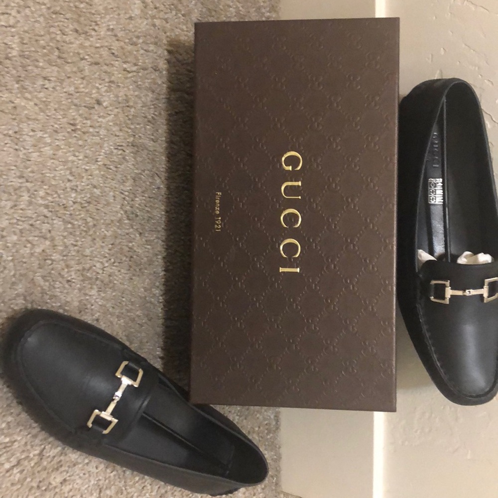 Gucci Qardaha Driver Moccasin Leather Loafer